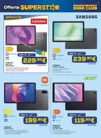 Volantino Euronics Pagina 28: Tablet Redmi Pad 2 Xiaomi €199,90, Acer Tablet Iconia A10 €119,90