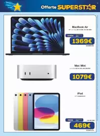 Volantino Euronics Pagina 29: IPad 11" 128GB Wi-Fi €469,00, MacBook Air €1.369,00