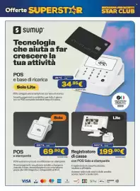 Volantino Euronics Pagina 47: POS e stampante €69,90, POS e base di ricarica Solo Lite €34,95