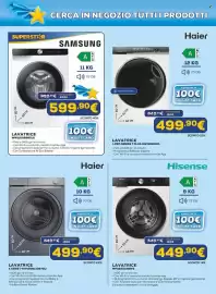 Volantino Euronics Pagina 6: Haier Lavatrice I-Pro Series 7 Plus €499,90, Lavatrice Haier X Serie 7 €499,90