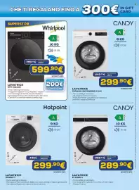 Volantino Euronics Pagina 7: Candy lavatrice Prowash 300 GD48SB6-S Slim €299,90, Lavatrice Candy EY 210B8-S €289,90