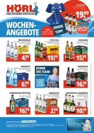 Hörl Getränke Prospekt woche 41 Seite 1: ABENSTALER Mineralwasser €2,99, Coca Cola €19,99