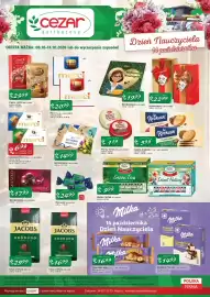 Cezar Delikatesy gazetka tydzień 41 Strona 1: Bombonierka Frutti di Mare €22,99, Ciastka Krakuski Florianki €3,31