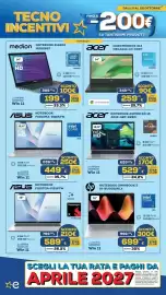 Volantino Euronics Tufano Pagina 2: HP Notebook Omnibook 3 €699,99, Acer Notebook Aspire Go 15 €529,99
