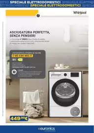 Volantino Euronics Pagina 3: Asciugatrice a pompa di calore C WD 83M WBS IT €449,99