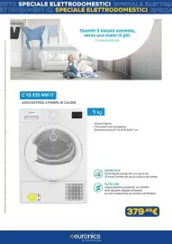 Volantino Euronics Pagina 9: Asciugatrice a pompa di calore Indesit €379,99