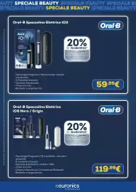 Volantino Euronics Pagina 11: Oral-B Spazzolino Elettrico iO6 Nero / Grigio €119,99, Oral-B Spazzolino Elettrico iO3 €59,99