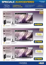 Volantino Euronics Pagina 6: Samsung 83" 4K Smart TV €4.499,00, Samsung 4K Smart TV €3.799,00