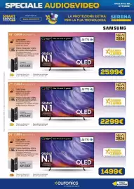 Volantino Euronics Pagina 7: Samsung S85H 4K Smart TV €2.299,00, Samsung 65" S85H 4K Smart TV €1.499,00
