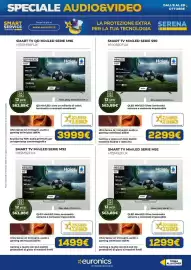 Volantino Euronics Pagina 9: Haier QD-MiniLED 100" €3.999,00, Haier QLED MiniLED Ultra 100" €2.299,00
