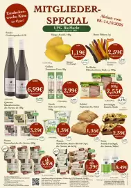 LPG Biomarkt Prospekt woche 41 Seite 1: Quevana Käsealternative €3,29, Sander Grauburgunder €6,99