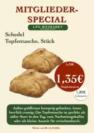 LPG Biomarkt Prospekt woche 41 Seite 14: Croissant €1,35