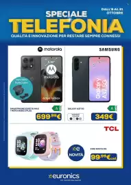 Volantino Euronics Pagina 1: Samsung Galaxy A37 5G €349,00, Smartphone edge 70 max + moto buds 2 plus €699,99