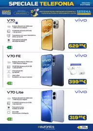 Volantino Euronics Pagina 5: Vivo V70 €629,99, Vivo V70 FE €399,99