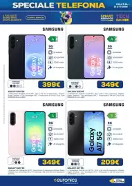 Volantino Euronics Pagina 8: Samsung Galaxy A17 5G €209,00, Samsung Galaxy A27 5G €349,00