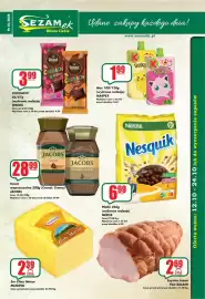 Sezamek gazetka Strona 1: Płatki Nesquik €6,99, Cocoach! Wawel €3,99