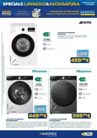 Volantino Euronics Pagina 13: Lavatrice Standard Hisense €449,99, Lavatrice Standard Hisense €399,99