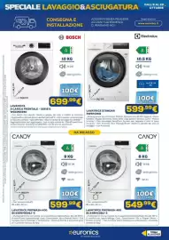 Volantino Euronics Pagina 14: Lavatrice a carica frontale - serie 6 Bosch €699,99, Lavatrice Prowash 400 Candy €599,99