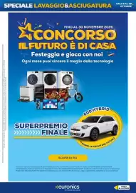 Volantino Euronics Pagina 2: SPECIALE LAVAGGIO&ASCIUGATURA "Dall'8 al 28 ottobre. acquistando in negozio o online, uno dei