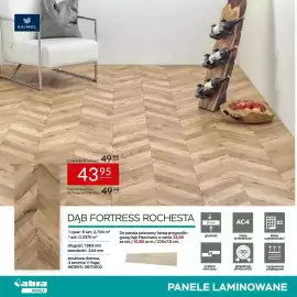 Abra gazetka Strona 5: KAINDL Jabra MEBLE Cena regularna za m²: 4995 4395 Najniższa cena z 30 dni przed obniżką: 49.95 DĄB