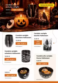 Volantino Kasanova Pagina 18: Candela vaniglia scheletro Halloween €6,45, Candela vaniglia bicchiere Halloween €6,45