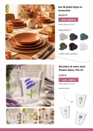 Volantino Kasanova Pagina 8: Bicchieri di vetro sfusi Flower Glass €3,90