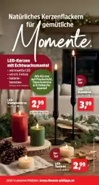 Thomas Philipps Prospekt woche 42 Seite 2: LED-Stumpenkerze €2,99, LED-Stabkerze €3,99