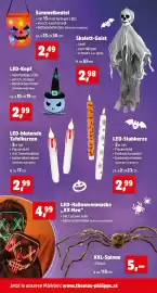 Thomas Philipps Prospekt woche 42 Seite 7: LED-Kopf €2,99, LED-blutende Tafelkerzen €2,99