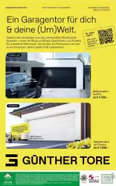 Salzburger Lagerhaus Flugblatt Seite 4: Sektionaltor UniPro €1.389,00, Sektionaltor UniTherm €1.989,00