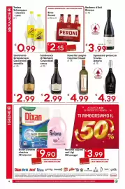 Volantino DeSpar Express Pagina 6: Birra Peroni €2,15, Barbera d'Asti Ricossa €3,99