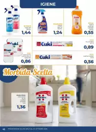Volantino Moderna Pagina 42: Cuki vaschetta caldo gelo €0,86, Pulirapid spray acetico €1,24