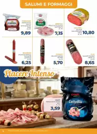 Volantino Moderna Pagina 6: Salame Milano CLAI €8,65, Bombieri Salsiccia Napoli Piccante Bastone €6,25
