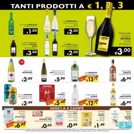 Volantino Eurospesa Pagina 13: Vind-Jumper blended scotch whisky €6,99, Spritz Campari €5,49