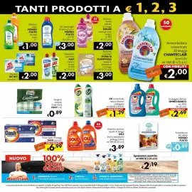 Volantino Eurospesa Pagina 15: Power pods DASH assortito €6,99, Candeggina delicata Omino Bianco €2,69
