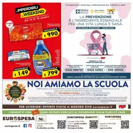 Volantino Eurospesa Pagina 16: Liquido lavatrice DASH base €7,99, Certosa classica Galbani €1,49