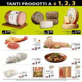 Volantino Eurospesa Pagina 2: Formaggio Montasio dop fresco €1,00, Quadri sottili bio assortiti €1,79