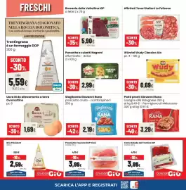 Volantino Coop Trentino Pagina 7: Uova M da allevamento a terra Ovomattino €1,69, Pancetta a cubetti Negroni €2,99