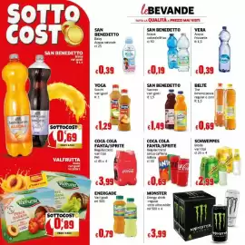 Volantino Mercati Alimentari Pagina 18: San Benedetto Succoso €1,49, Coca Cola Fanta/Sprite €0,69