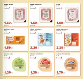 Volantino Oasi Pagina 13: Pancetta affumicata Consilia €2,29, Salame ungherese Consilia €1,69