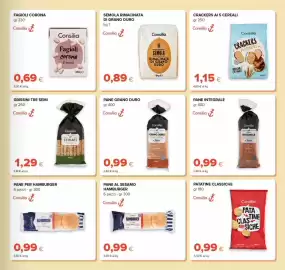Volantino Oasi Pagina 23: Grissini tre semi Consilia €1,29, Semola rimacinata di grano duro Consilia €0,89