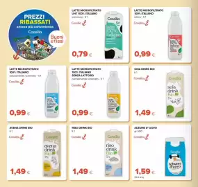 Volantino Oasi Pagina 6: Consilia latte 100% italiano €0,99, Albumе d'uovo Consilia €1,59