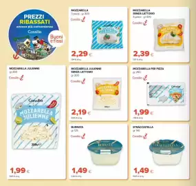 Volantino Oasi Pagina 8: Mozzarella per pizza Consilia €1,99, Mozzarella julienne Consilia €1,99