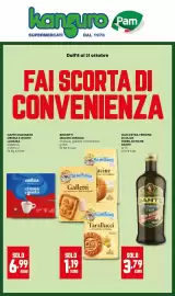 Volantino Kanguro Pagina 1: Olio extra vergine di oliva Terre Antiche Dante €3,79, Biscotti Mulino Bianco €1,19