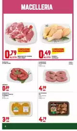 Volantino Kanguro Pagina 8: Hamburger di tacchino €4,99, Cotoletta di pollo e spinaci Valserena €3,99