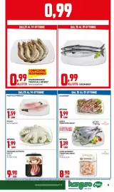 Volantino Kanguro Pagina 9: Sgombro* €0,99, Polpo decongelato €1,99