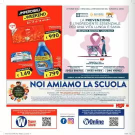 Volantino SuperW Pagina 16: Liquido lavatrice Dash €7,99, Certosa classica Galbani €1,49