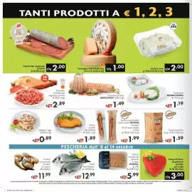 Volantino SuperW Pagina 2: Coda di mazzancolla sgusciata e cotta Fiorital €5,99, Focaccia assortita Ludovico €1,59