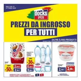 Volantino Docks Cash&Carry Pagina 1: Acqua Naturale Frizzante Lievemente Frizzante Valmora €0,29, Gocci ole PAVESI €2,79