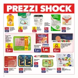 Volantino Docks Cash&Carry Pagina 2: Latte Uht Parzialmente Scremato ALPE VERDE €0,63, Sottilette Classiche €1,49