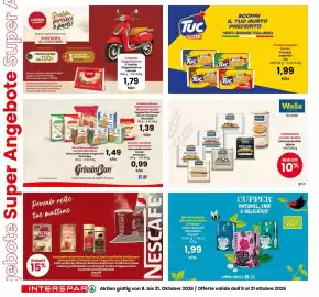 Volantino Interspar Pagina 10: 3 Piadine Sfogliatissima €1,79, Knäckebröt Wasa